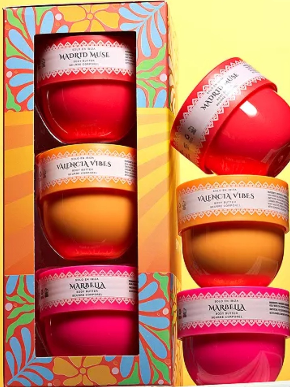 New Solo En Ibiza Body Butter Gift Set Madrid Muse, Valencia Vibes, Marbella